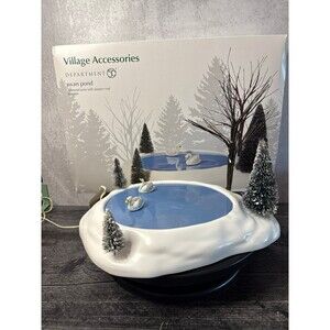 Dept 56 Swan Pond antimated